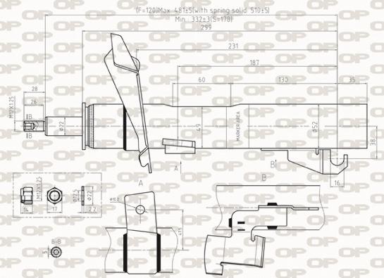 Open Parts SAB8489.31 - Амортизатор autocars.com.ua