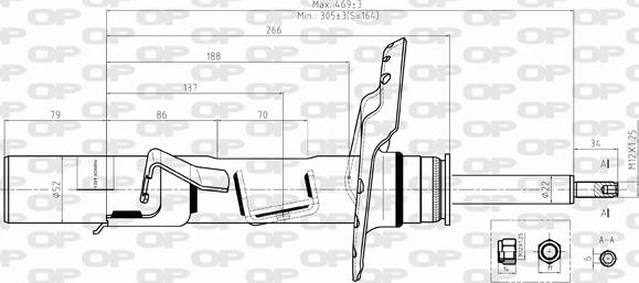 Open Parts SAB8491.31 - Амортизатор autocars.com.ua