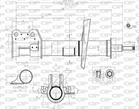 Open Parts SAB8501.31 - Амортизатор autocars.com.ua