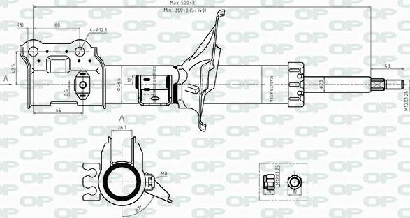 Open Parts SAB8503.11 - Амортизатор autocars.com.ua