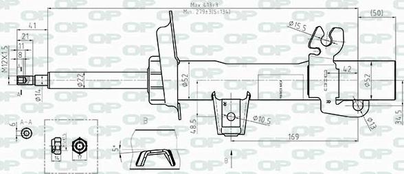 Open Parts SAB8509.31 - Амортизатор autocars.com.ua