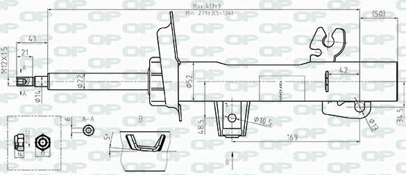 Open Parts SAB8510.31 - Амортизатор autocars.com.ua