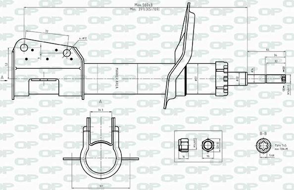 Open Parts SAB8513.31 - Амортизатор autocars.com.ua