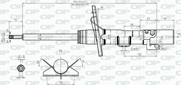 Open Parts SAB8516.31 - Амортизатор autocars.com.ua