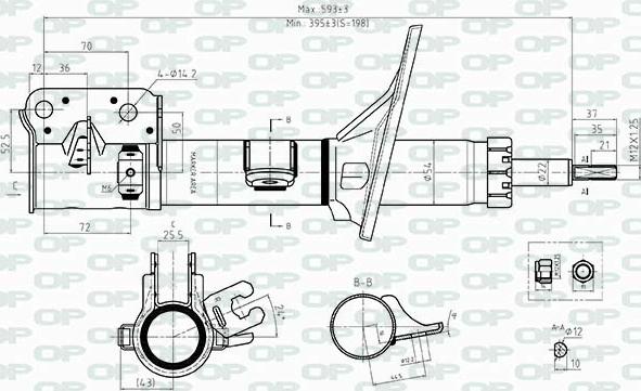 Open Parts SAB8520.32 - Амортизатор autocars.com.ua