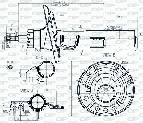 Open Parts SAB8545.31 - Амортизатор autocars.com.ua