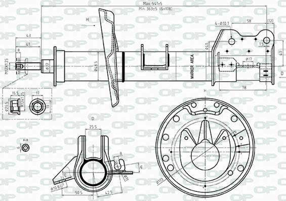 Open Parts SAB8547.31 - Амортизатор autocars.com.ua