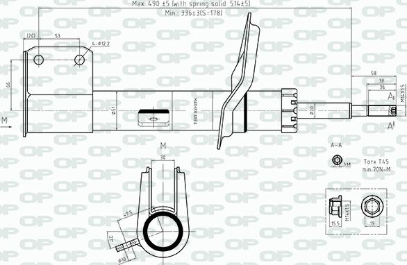 Open Parts SAB8555.31 - Амортизатор autocars.com.ua