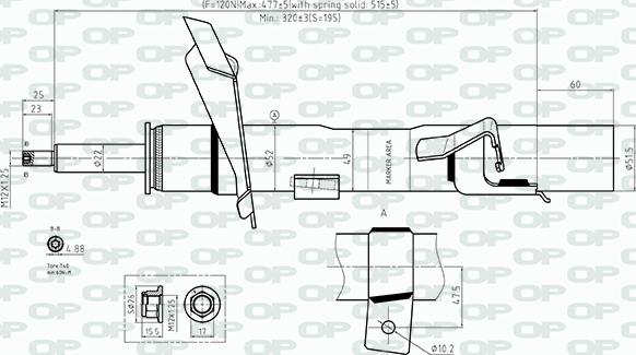 Open Parts SAB8561.31 - Амортизатор autocars.com.ua