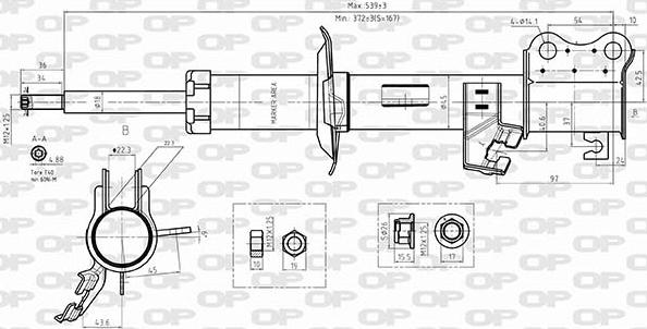 Open Parts SAB8575.31 - Амортизатор autocars.com.ua