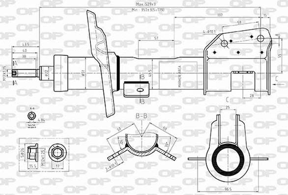 Open Parts SAB8576.31 - Амортизатор autocars.com.ua