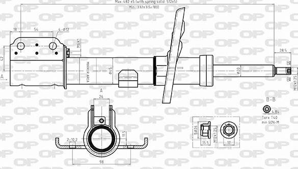 Open Parts SAB8584.31 - Амортизатор autocars.com.ua