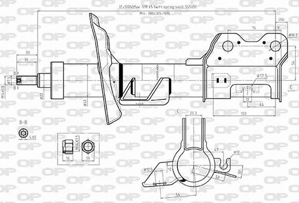 Open Parts SAB8586.31 - Амортизатор autocars.com.ua