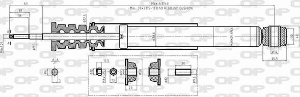 Open Parts SAB8590.32 - Амортизатор autocars.com.ua