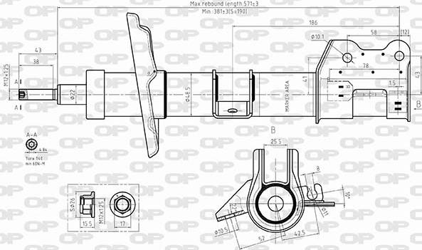 Open Parts SAB8597.31 - Амортизатор autocars.com.ua