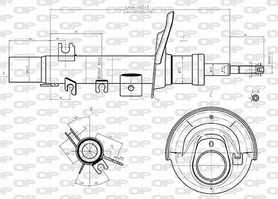 Open Parts SAB8600.31 - Амортизатор autocars.com.ua