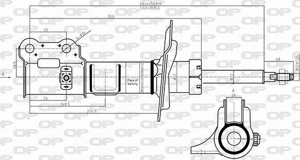 Open Parts SAB8628.31 - Амортизатор autocars.com.ua