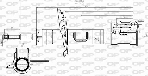 Open Parts SAB8648.31 - Амортизатор autocars.com.ua