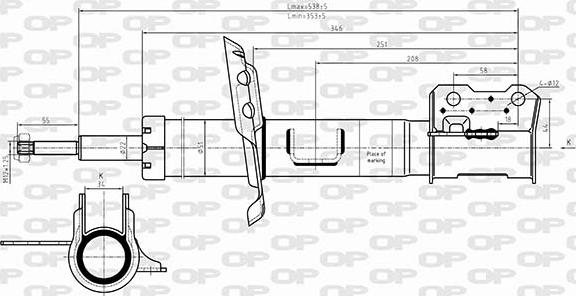 Open Parts SAB8649.31 - Амортизатор autocars.com.ua