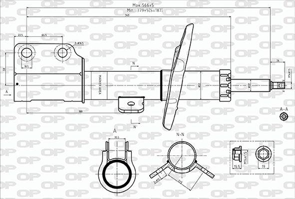 Open Parts SAB8703.31 - Амортизатор autocars.com.ua