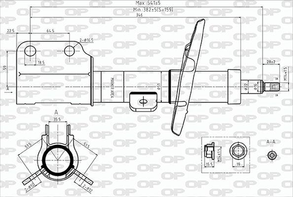 Open Parts SAB8704.31 - Амортизатор autocars.com.ua