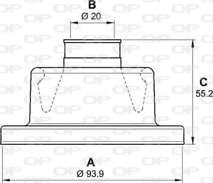 Open Parts SJK7002.00 - Пильник, приводний вал autocars.com.ua