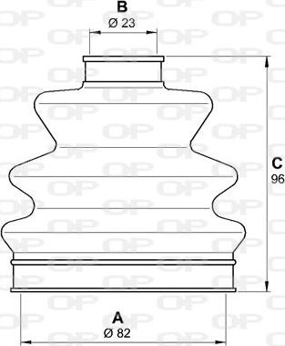 Open Parts SJK7097.00 - Пильник, приводний вал autocars.com.ua