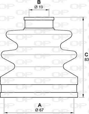 Open Parts SJK7102.00 - Пильник, приводний вал autocars.com.ua