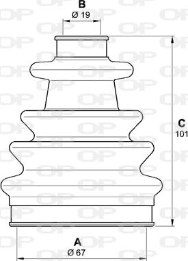 Open Parts SJK7128.00 - Пыльник, приводной вал autodnr.net