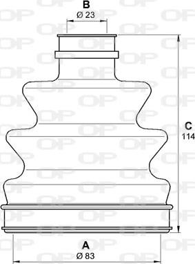 Open Parts SJK7193.00 - Пильник, приводний вал autocars.com.ua