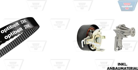 Optibelt KT 1446 W1 - Водяний насос + комплект зубчатого ременя autocars.com.ua