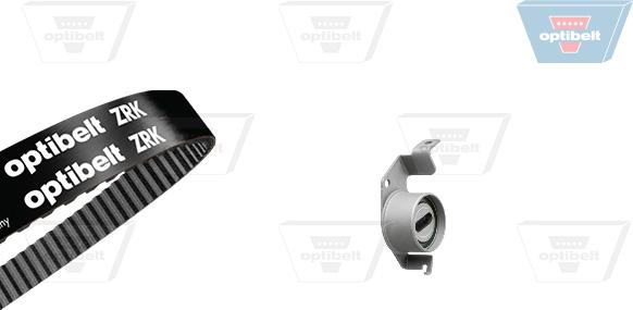 Optibelt KT 1671 - Комплект ременя ГРМ autocars.com.ua