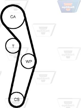 Optibelt ZRK 1437 - Ремінь ГРМ autocars.com.ua