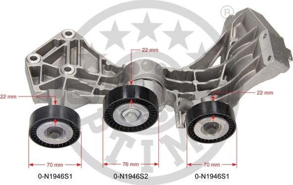 Optimal 0-N1946 - Натягувач ременя, клинові зуб. autocars.com.ua