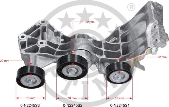 Optimal 0-N2245 - Натяжитель, поликлиновый ремень autodnr.net