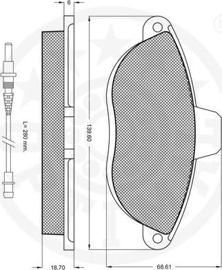 Optimal 10089 - Тормозные колодки, дисковые, комплект avtokuzovplus.com.ua