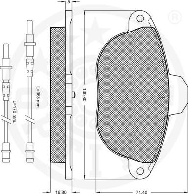 Optimal 10102 - Тормозные колодки, дисковые, комплект avtokuzovplus.com.ua