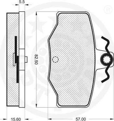 Optimal 10175 - Тормозные колодки, дисковые, комплект avtokuzovplus.com.ua