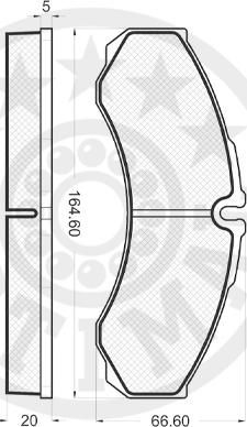 Optimal 10210 - Тормозные колодки, дисковые, комплект avtokuzovplus.com.ua