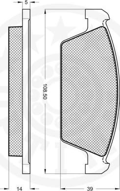 Optimal 10221 - Гальмівні колодки, дискові гальма autocars.com.ua