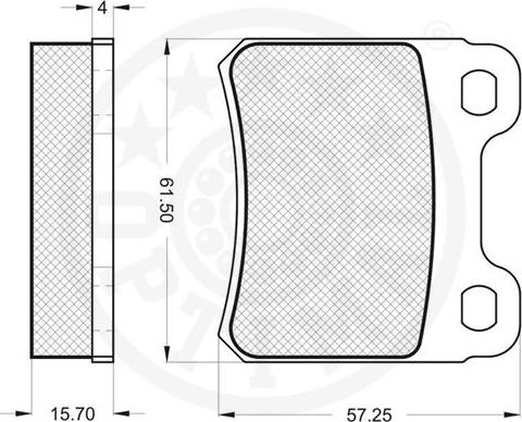 Optimal 12059 - Тормозные колодки, дисковые, комплект avtokuzovplus.com.ua