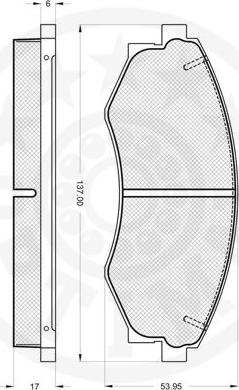 OPTIMAL 12063 - Тормозные колодки, дисковые, комплект avtokuzovplus.com.ua