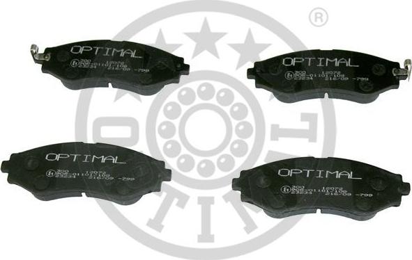 Optimal 12072 - Тормозные колодки, дисковые, комплект avtokuzovplus.com.ua