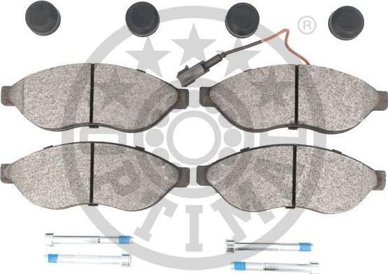Optimal 12299 - Гальмівні колодки, дискові гальма autocars.com.ua