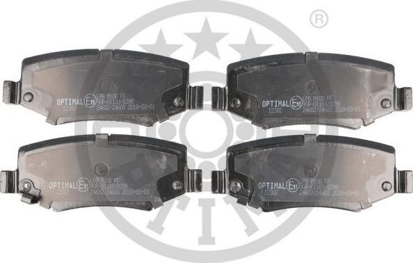 Optimal BP-12382 - Гальмівні колодки, дискові гальма autocars.com.ua