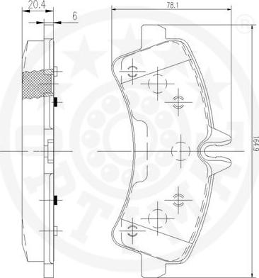 Optimal 12472 - Гальмівні колодки, дискові гальма autocars.com.ua