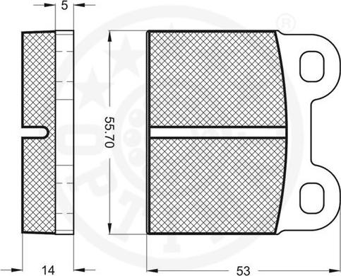 Optimal 2194 - Тормозные колодки, дисковые, комплект avtokuzovplus.com.ua