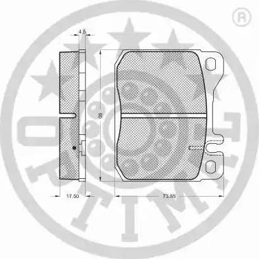 Optimal 2301 - Тормозные колодки, дисковые, комплект autodnr.net