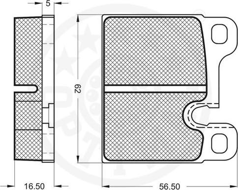 Optimal 2368 - Тормозные колодки, дисковые, комплект avtokuzovplus.com.ua