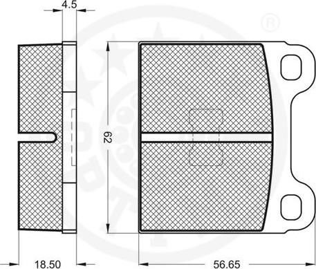 Optimal 2375 - Тормозные колодки, дисковые, комплект avtokuzovplus.com.ua